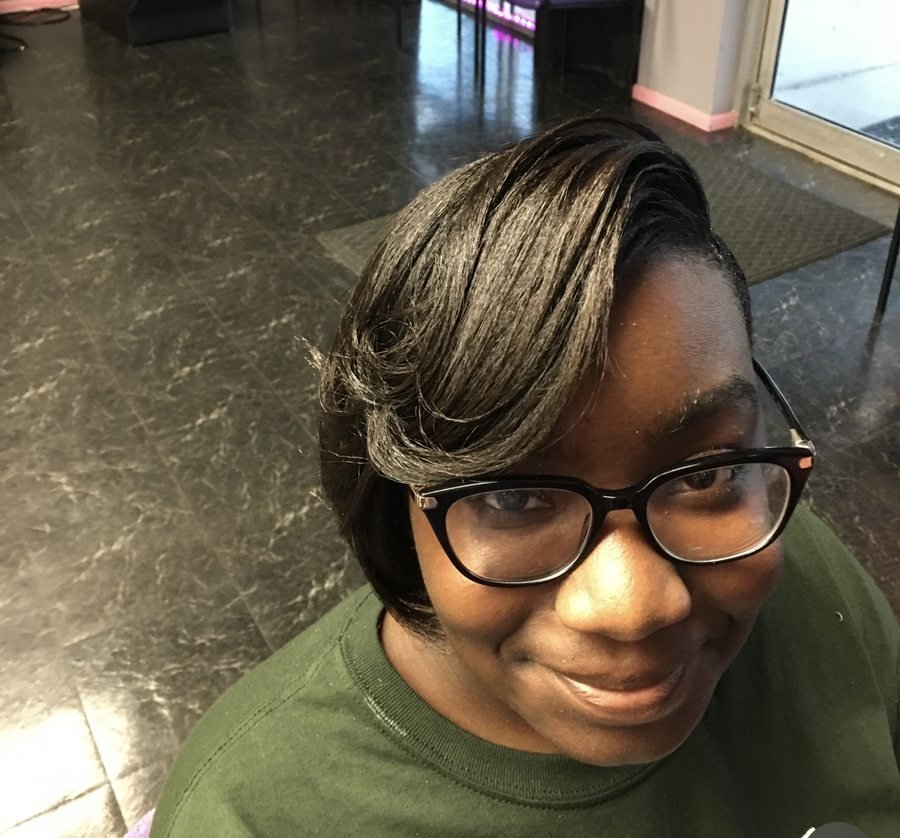 Color treatment result at Shantell's Beauty Gallery